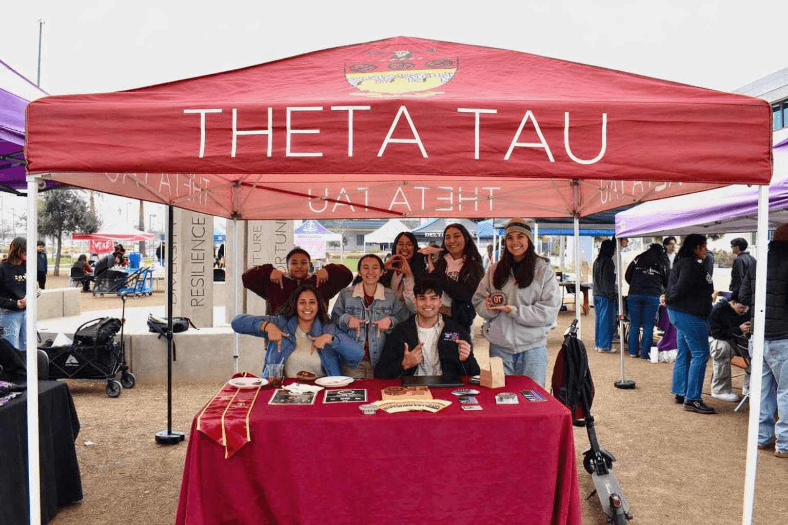 Theta Tau Recruitment Booth