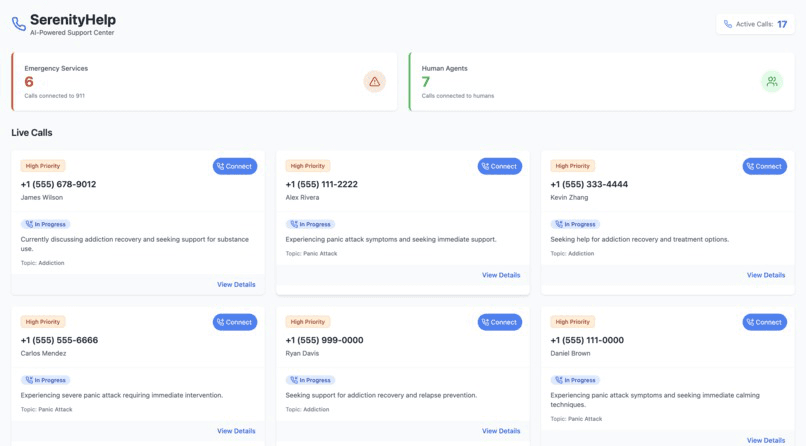 SerenityHelp Interface 1